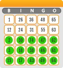 5-line bingo